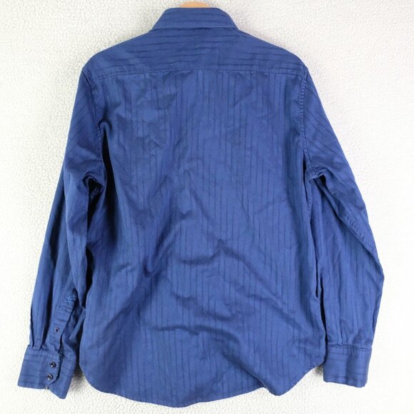 Robert Graham Shirt Mens Large Blue Striped Button Up Classic Colorful - Picture 4 of 10